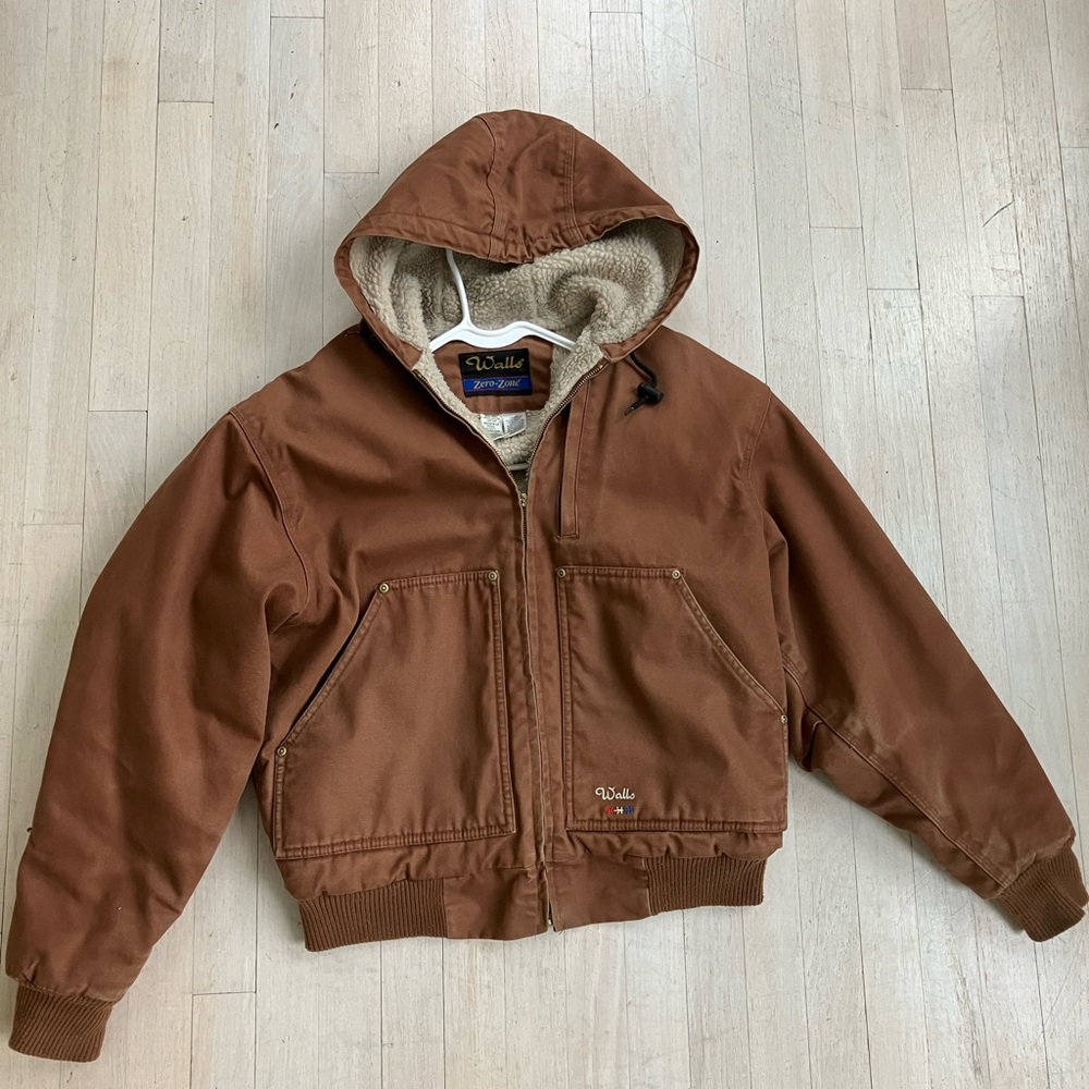 Walls Zero-Zone Jacket in Brown and Cream